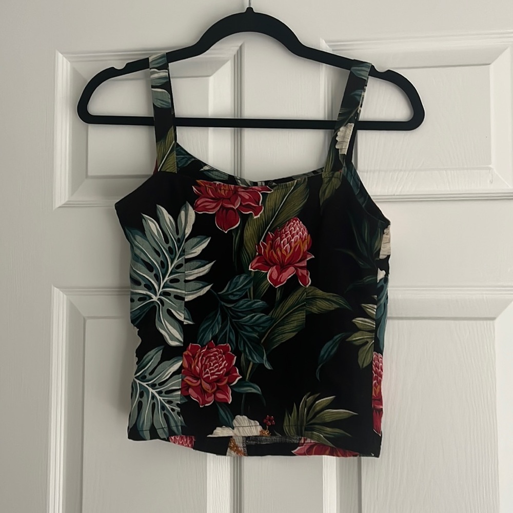 Linen Tropical Top